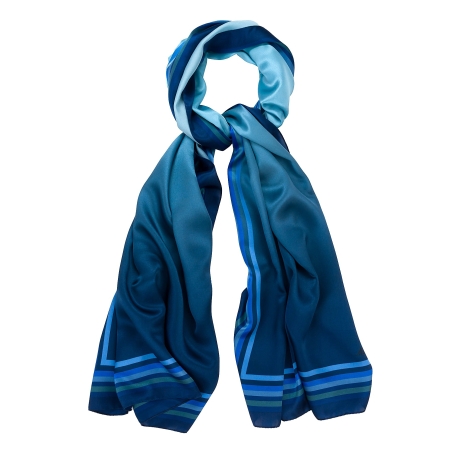 Silk Shawl Exquisite Velvet Night