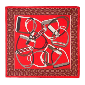 Silk Scarf S twill Polo Legacy red