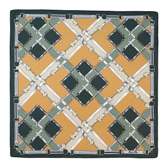 Silk Scarf S twill Timeless Code green