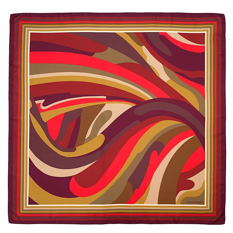 Silk Scarf twill 2Fluidity red