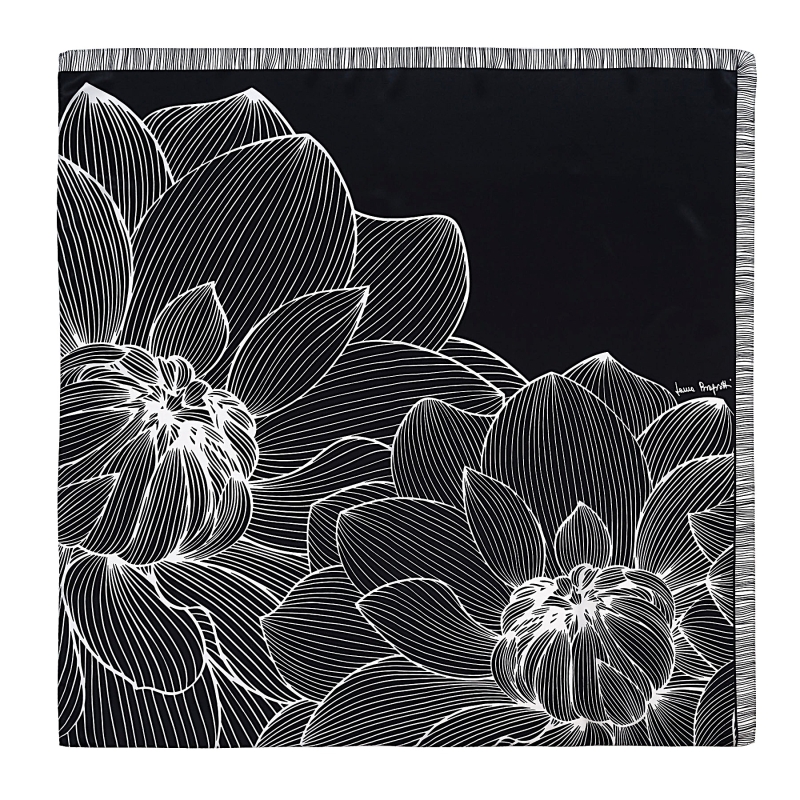 Silk Scarf Code d’Eclat Noir