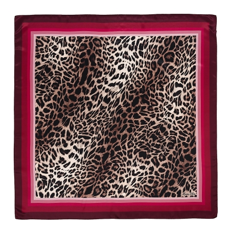 Esarfa matase Wild Elegance bordo