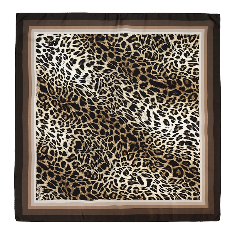 Esarfa matase Wild Elegance taupe