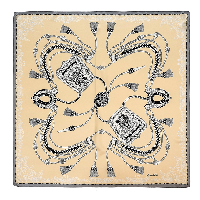 Silk Scarf ReWrite Heritage ivory