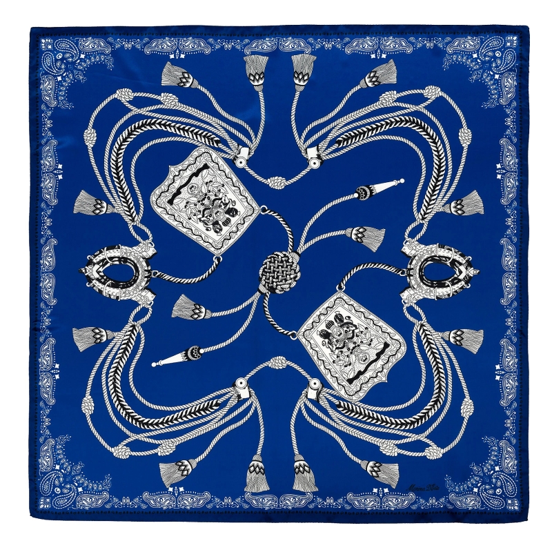 Esarfa matase ReWrite Heritage blue