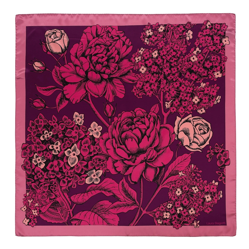 Silk Scarf Crimson Power