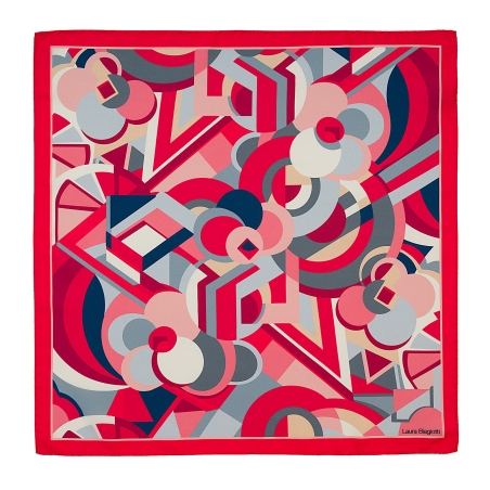 Silk Scarf S twill Metropolis red