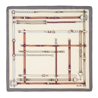 Esarfa matase S twill Voyage Elegance beige