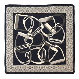 Silk Scarf S twill Polo Legacy black