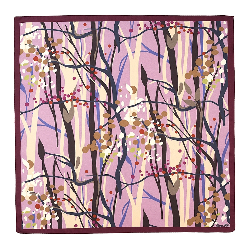 Esarfa matase S twill Unforgettable purple