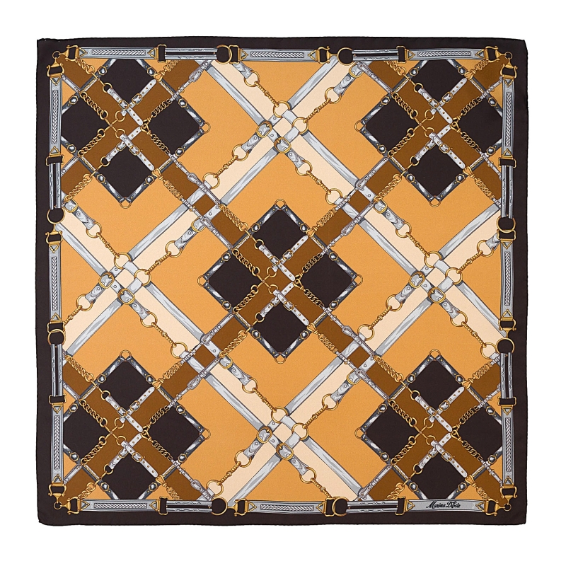 Esarfa matase S twill Timeless Code brown