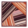 Silk Scarf Aligned Time chocolat