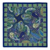 Silk Scarf Paisley Magic blu
