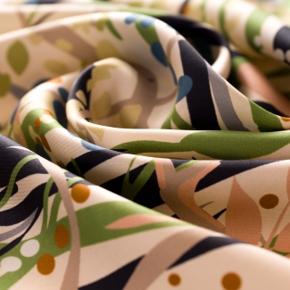 Esarfa matase S twill Unforgettable beige