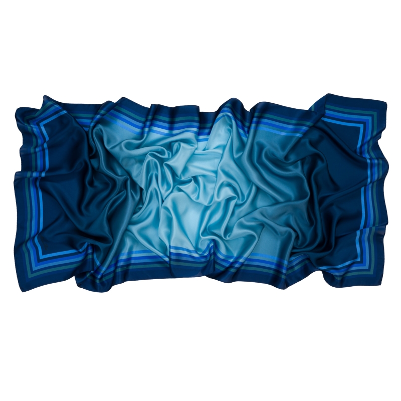 Silk Shawl Exquisite Velvet Night