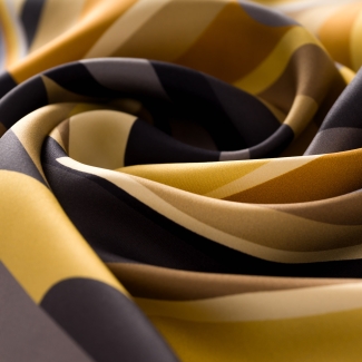 Esarfa matase S twill 2Fluidity Terra gold