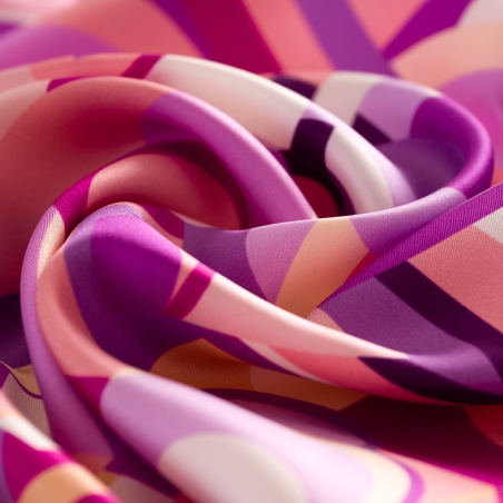 Silk Scarf S twill Metropolis pink