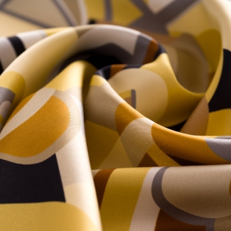 Esarfa matase S twill Metropolis beige