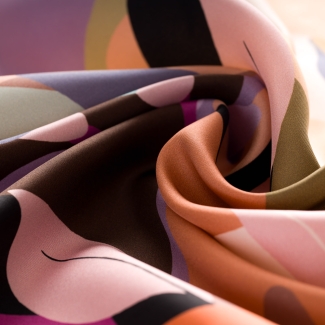 Silk Scarf S twill Reve Floral corai