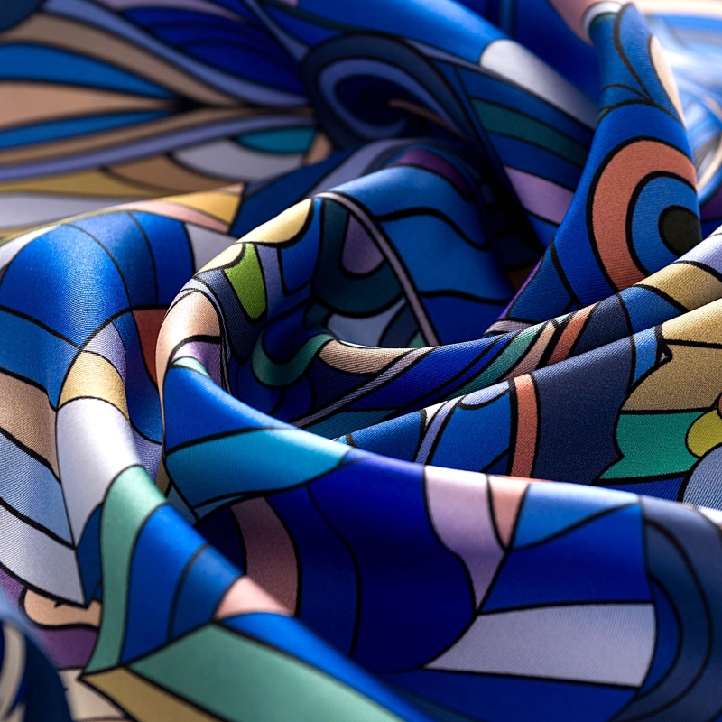 Silk Scarf S twill Untold Dreams blue