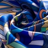 Silk Scarf S twill Untold Dreams blue