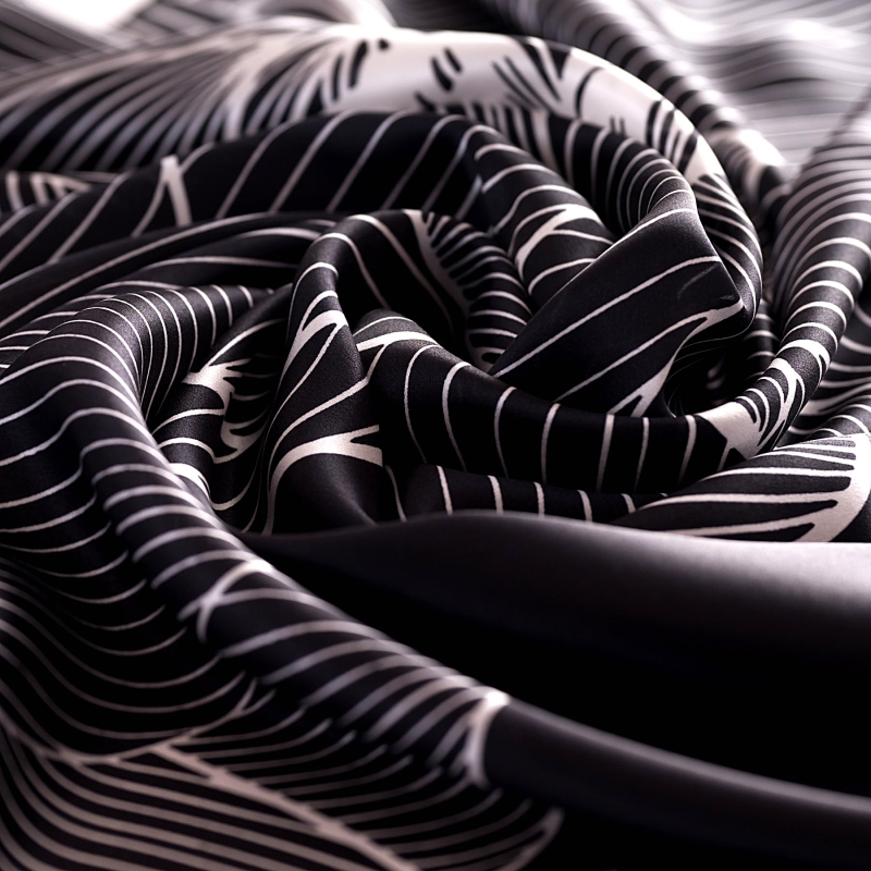 Silk Scarf Code d’Eclat Noir