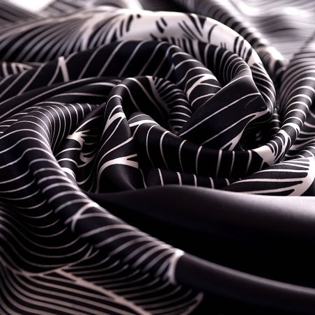 Silk Scarf Code d’Eclat Noir