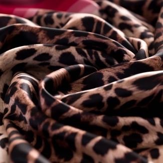 Silk Scarf Wild Elegance bordo