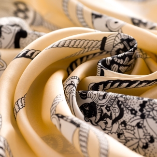 Silk Scarf ReWrite Heritage ivory