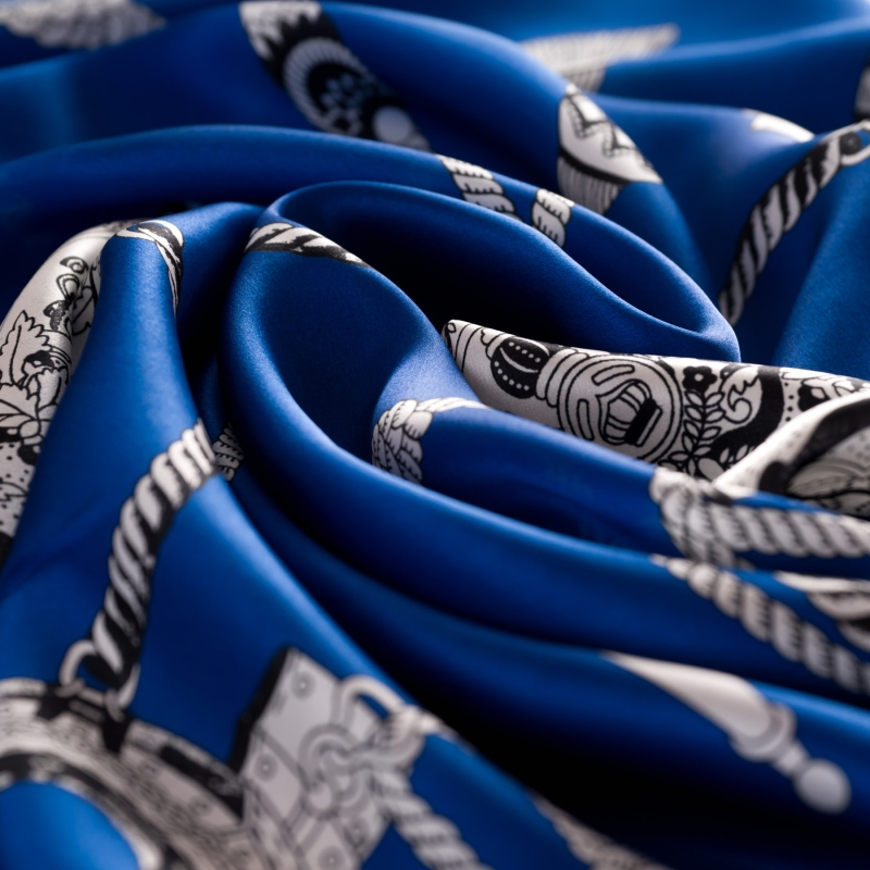 Esarfa matase ReWrite Heritage blue