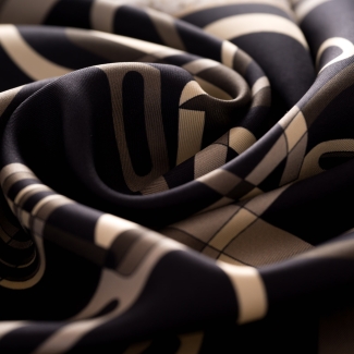 Esarfa matase S twill Polo Legacy black