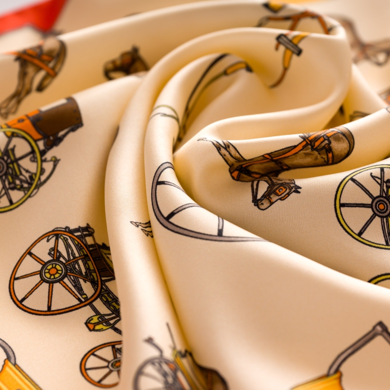 Silk Scarf S twill Royale orange