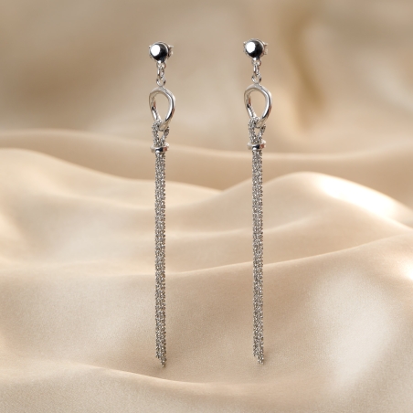 Sterling Silver Earrings Sparkling Party