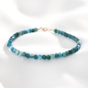 Bracelet La Mer apatite, 14K gold closure