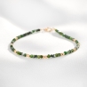 Bracelet Trésor Fine Green diopside, 14K gold charms