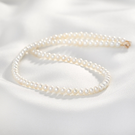 Colier Essencial Line perle de cultura 4.5 mm, inchidere aur 14K