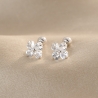 Sterling Silver Earrings for kids 4Luck zirconia