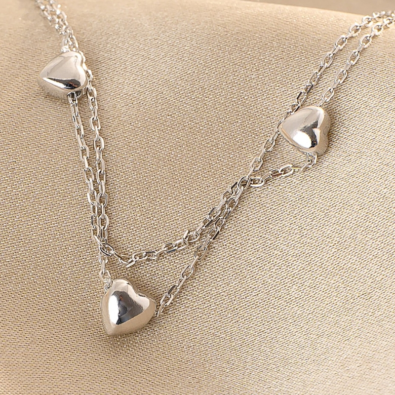 Sterling Silver Bracelet Love X3