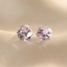 Sterling Silver Earrings cub What U C pale pink