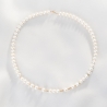 Necklace Her Code pearls, 14K gold charms