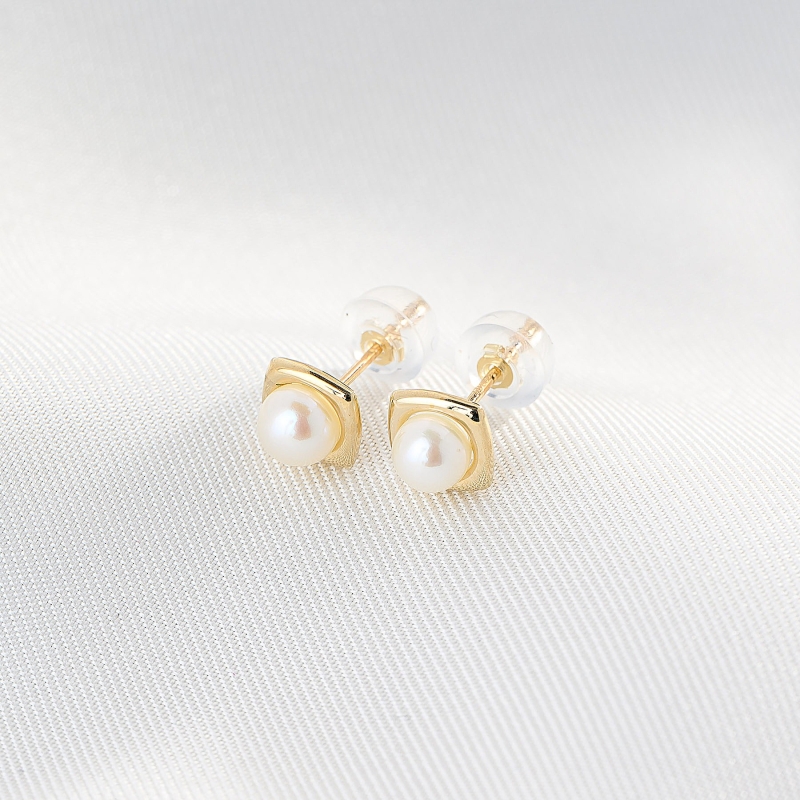 14K Gold Earrings 14K Midday Affair pearl