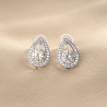 Sterling Silver Earrings Eclat Drop Glow moissanite