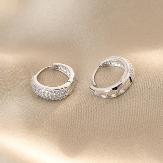 Sterling Silver Earrings Under The Light