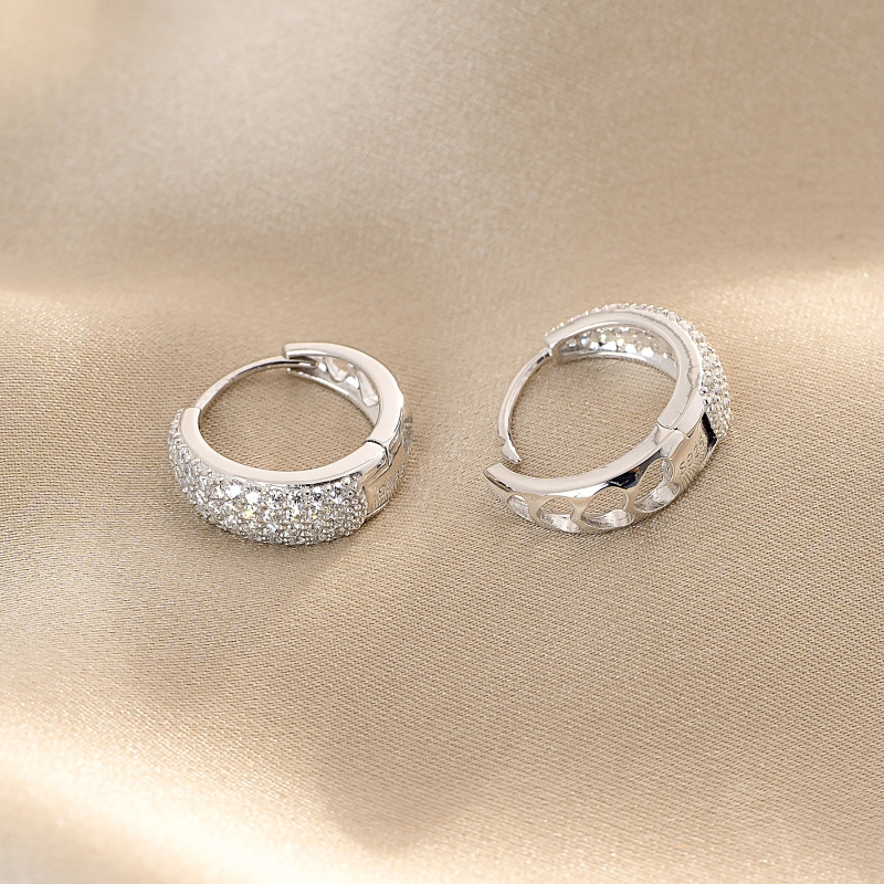 Sterling Silver Earrings Under The Light