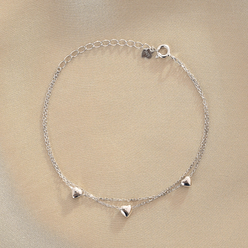 Sterling Silver Bracelet Love X3