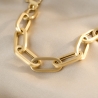 Sterling Silver Bracelet Ovali Chic 23K gold plated