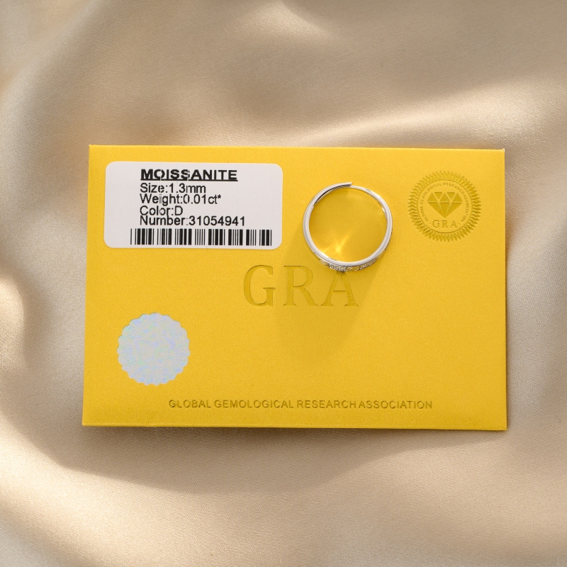 Inel argint ForEver Code cu moissanite