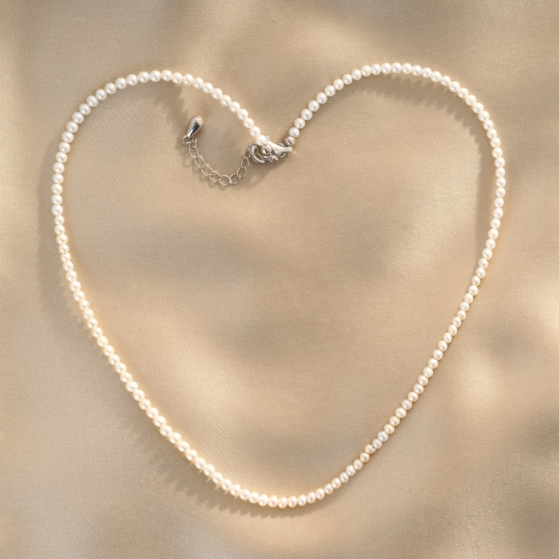 Colier argint Really. You Need It. perle de cultura 3 mm