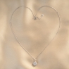 Sterling Silver Necklace Perfect Eclat moissanit