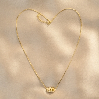 Colier argint 3 Bonds Of Love gold